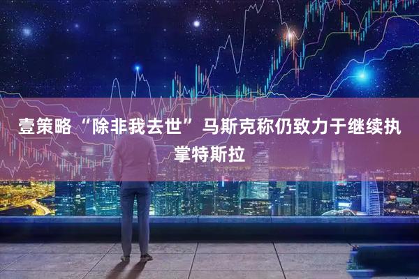 壹策略 “除非我去世” 马斯克称仍致力于继续执掌特斯拉