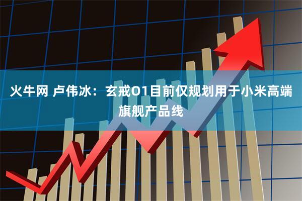 火牛网 卢伟冰：玄戒O1目前仅规划用于小米高端旗舰产品线