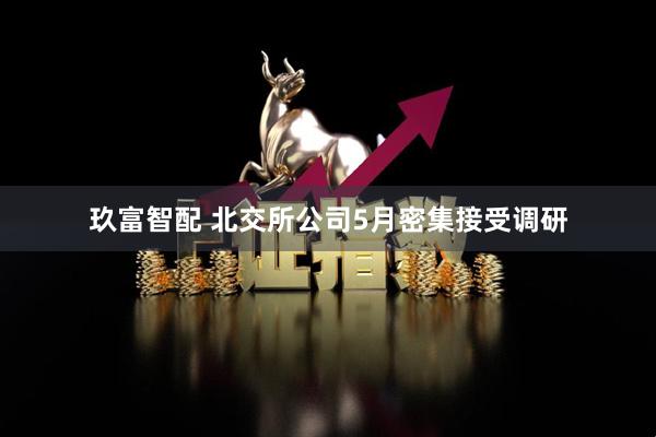玖富智配 北交所公司5月密集接受调研