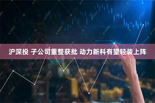 沪深投 子公司重整获批 动力新科有望轻装上阵